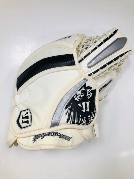 New Warrior Messiah Senior Ice Hockey Goalie Catcher Glove white black silver Sr