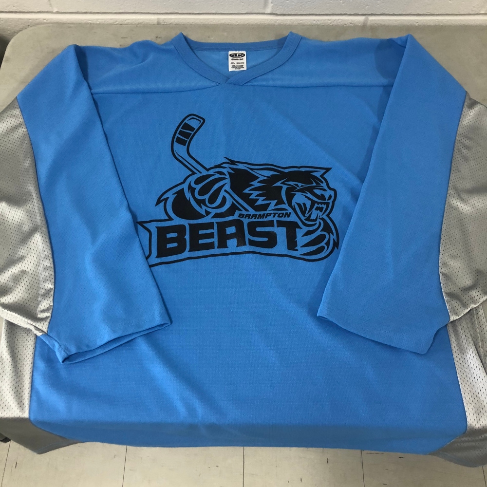 NEW Brampton Beast XXL blue practice jersey