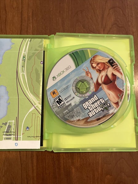 Grand Theft Auto V GTA 5 (Microsoft Xbox 360) - Complete W/Manual + Map  TESTED!