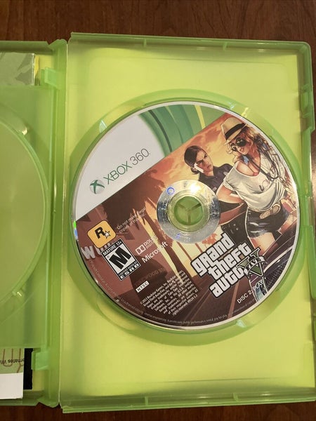Grand Theft Auto V GTA 5 for Mocrosoft XBOX 360 Complete w/ Map Good  Condition