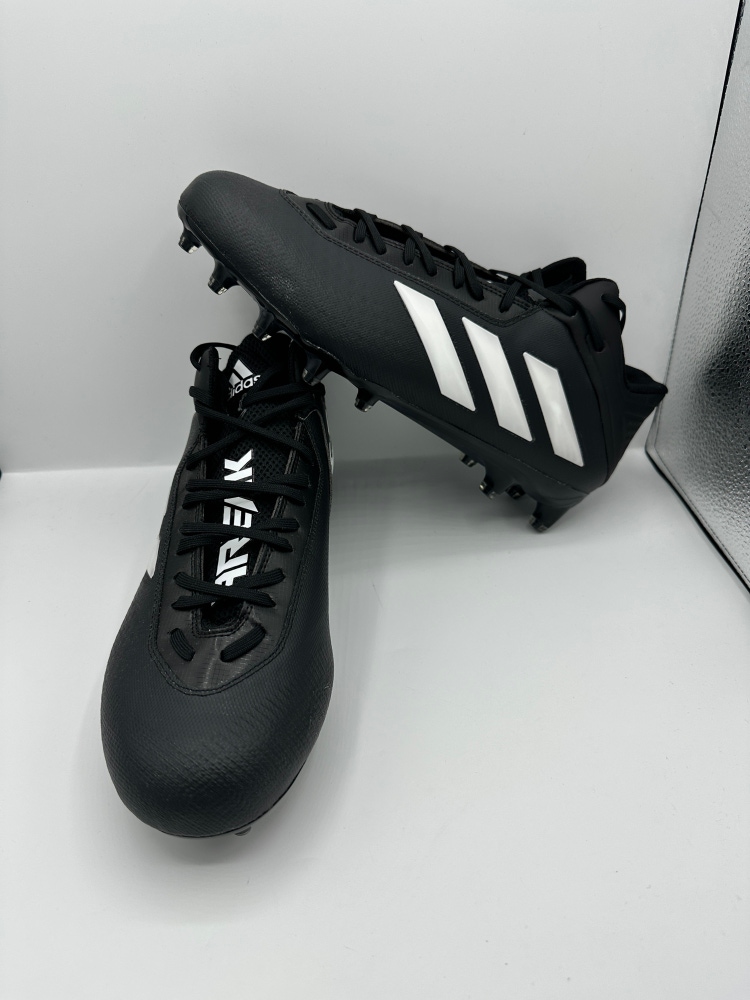 Adidas  Adizero SM Freak Mid  Football Cleats Black Men's Size 13  FX2125