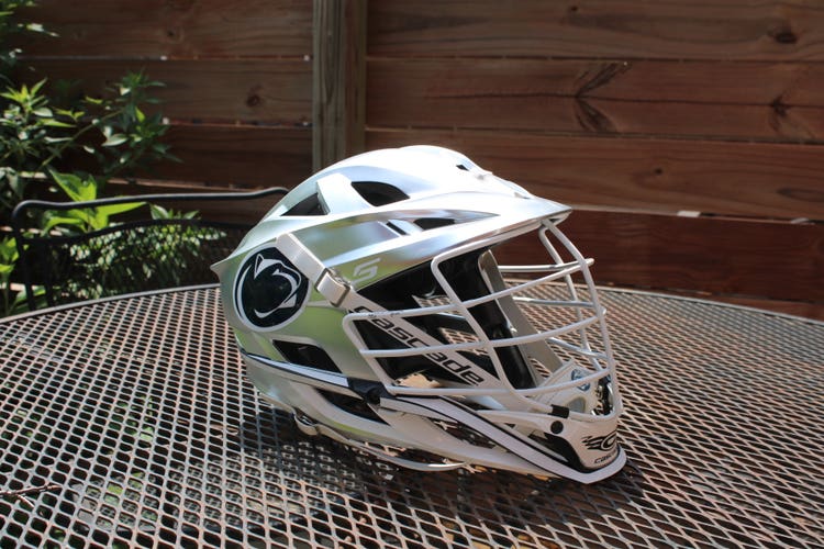 Penn State Lacrosse Platinum Cascade S Helmet (Team Issued)