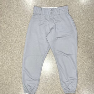 New WOT Gray Youth Large Alleson Baseball / Softball Knicker Pants