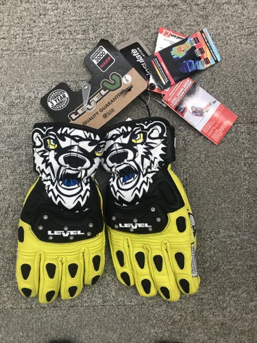 New Level Racing Gloves SQ CF Black-Yellow Size 7