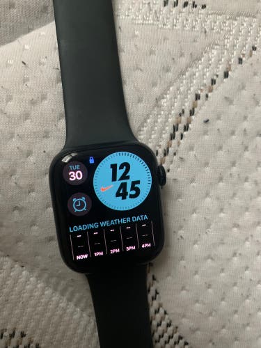 Apple Watch Series 7 45mm Black Case with Black Band LTE + GPS