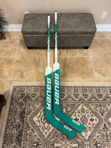 2 pack custom Bauer Hyperlite goalie sticks