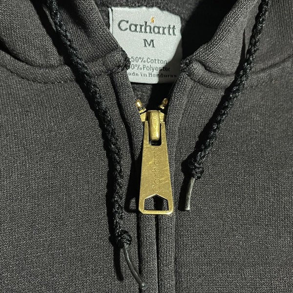 Y2K Carhartt Mens Zip Up Heavyweight Hoodie, Men's Jacket Size Medium.