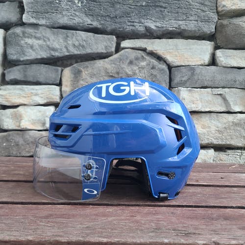 Tampa Bay Lightning CCM tacks 710 medium with Oakley Visor