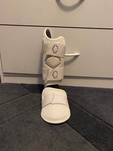 Right Hand Hitter White Used EvoShield Leg Guard