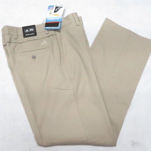 NEW * Adidas CLIMACOOL PRO DRY PLUS Golf Pants - Size 32 x 32 - Khaki Beige