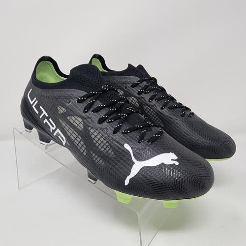 Puma Soccer Cleats Mens 7 Black Ultra 1.4 FG/AG Logo Spell Out Molded Lace Up