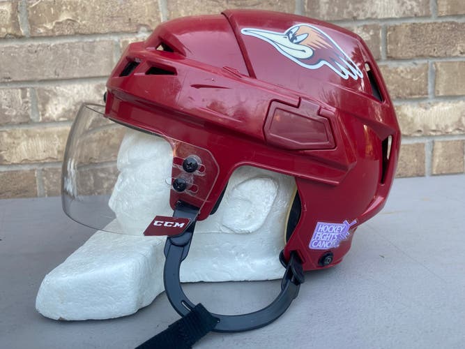 CCM Vector V08 Pro Stock Hockey Helmet CCM Visor Combo Medium Maroon 8632