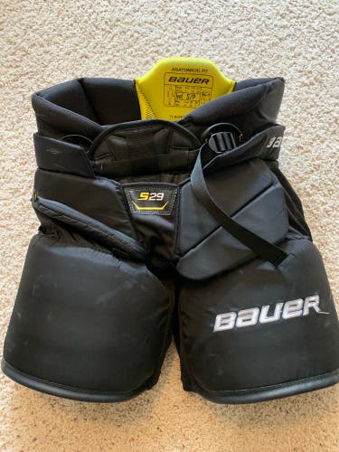 Used Bauer S29 Hockey Goalie Pants - Intermediate Small
