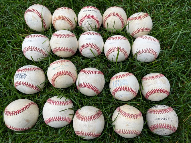 Used Leather Baseballs 20 Pack - Very Good Condition