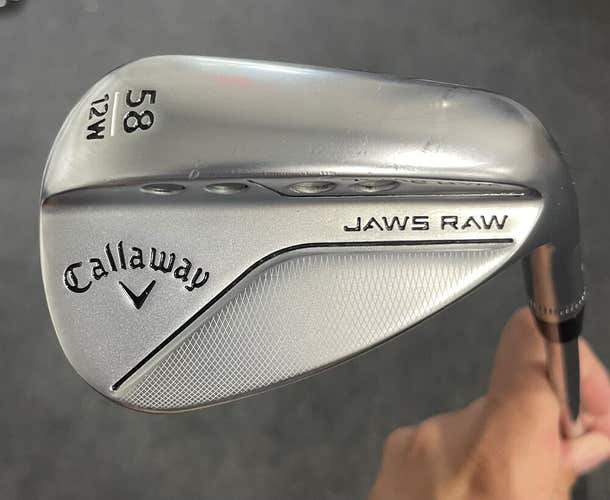Callaway Jaws Raw 58 Degree Wedge Dynamic Gold Spinner Right Handed