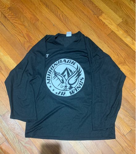 Black Adirondack Jr.Wings  Jersey Peewee Quebec