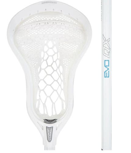 New Warrior Evo QX Warp Complete Lacrosse Stick shaft head white ML1 EWQXOC0