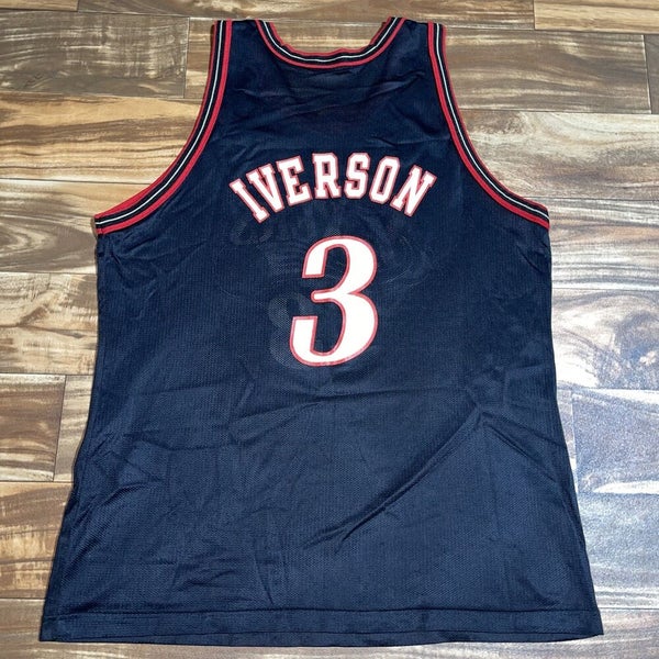 Vintage - Champion Authentic Allen Iverson Sixers Basketball