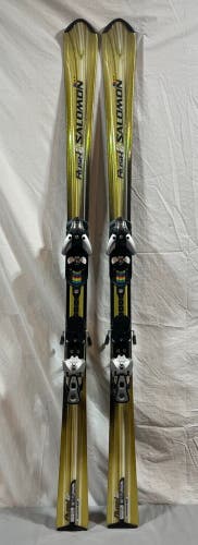 Salomon Rush No 10 162cm 114-67-100 r=13.9m Skis S810 Ti Adjustable Bindings