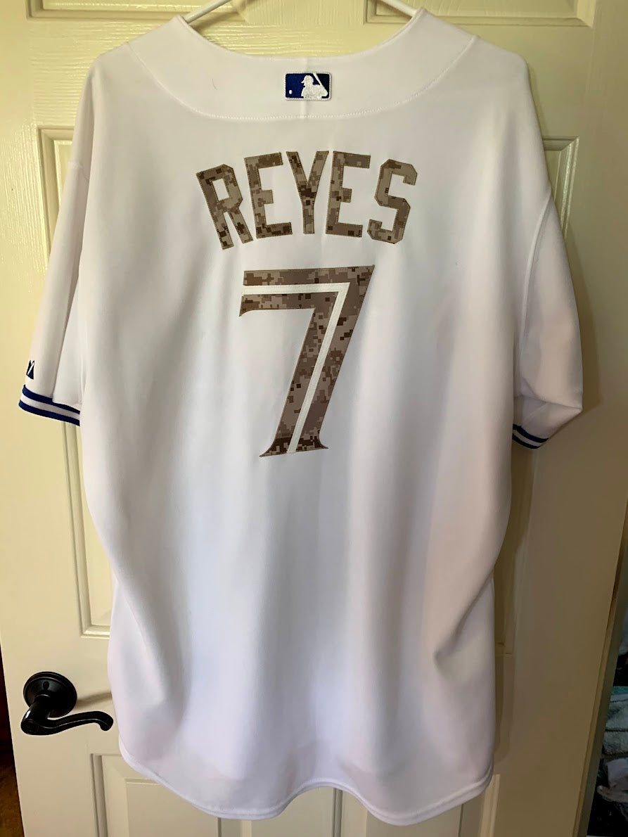 Kids Authentic Blue Jays Reyes 7 Jersey- Size 14/16 Youth – Refa's Thrift  Closet