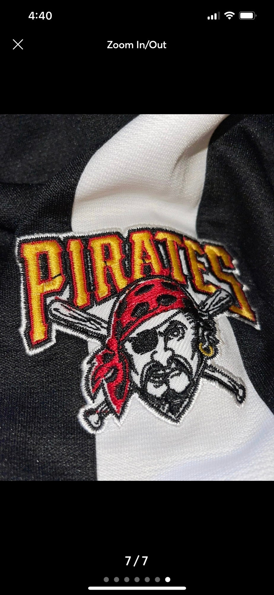 Pittsburgh Pirates Jersey Mens Large Yellow Button Front Shirt Logo  Stitches MLB