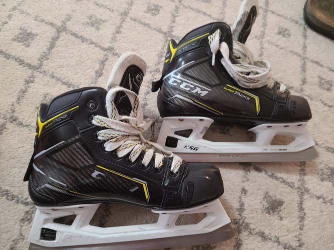 Used CCM Super tacks 9370 Hockey Goalie Skates  Size 3