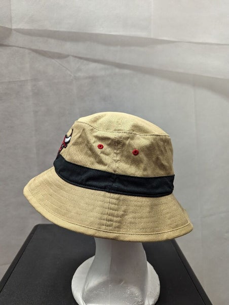 Mitchell & Ness Olive Boonie Bucket Hat (Chicago Bulls Vintage, L/XL)