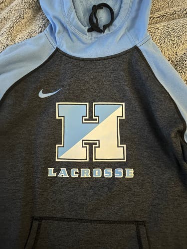 Nike Hopkins Lacrosse Large Funnel Neck Hoodie Sweatshirt