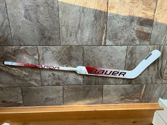 Used Senior Bauer Regular Hyperlite Goalie Stick 25" Paddle Pro Stock