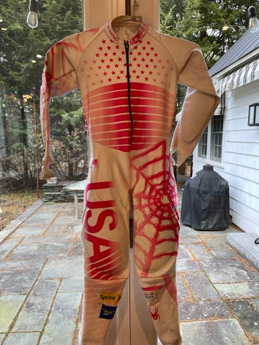 U.S. Ski Team Race Suit with sponsors YOUTH 14/16 (medium/large)