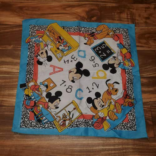 NEW Vintage 1990s Mickey Mouse Donald Duck Pluto Dog Bandaroo Mask Tapestry