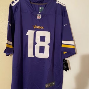 NWT Minnesota Vikings Justin Jefferson #18 Nike Men's Purple