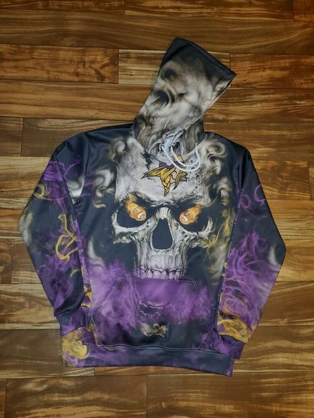 Minnesota Vikings Tie Dye Sweatshirts Purple and Yellow Tie 