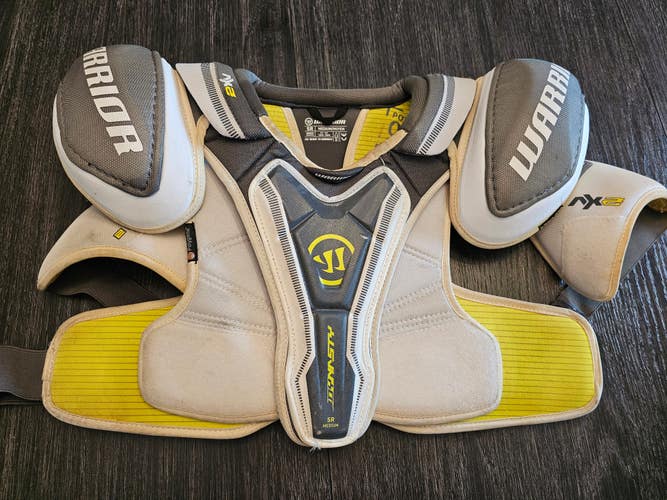 Senior Used Medium Warrior Dynasty AX2 Shoulder Pads