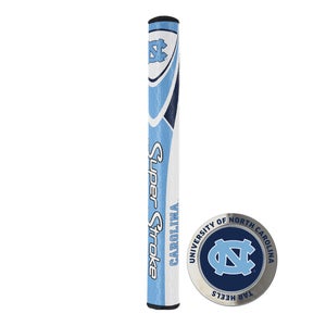 Super Stroke NCAA Mid Slim 2.0 Putter Grip (UNC Tarheels) Ball Marker, Golf NEW