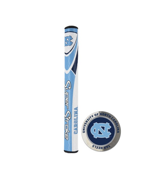 Super Stroke NCAA Mid Slim 2.0 Putter Grip (UNC Tarheels) Ball Marker, Golf NEW