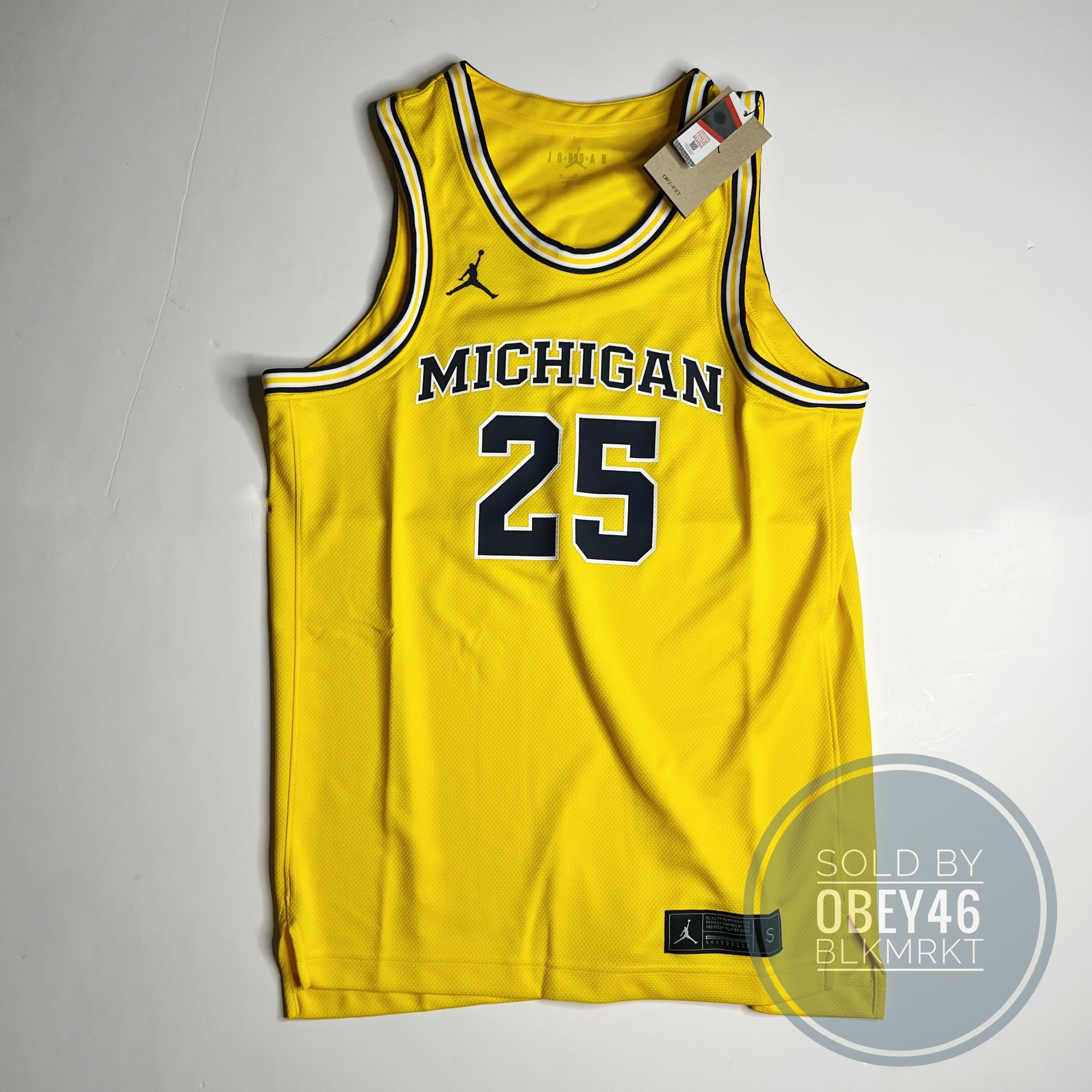 25 Michigan Wolverines Jordan Brand Limited Basketball Jersey - Navy