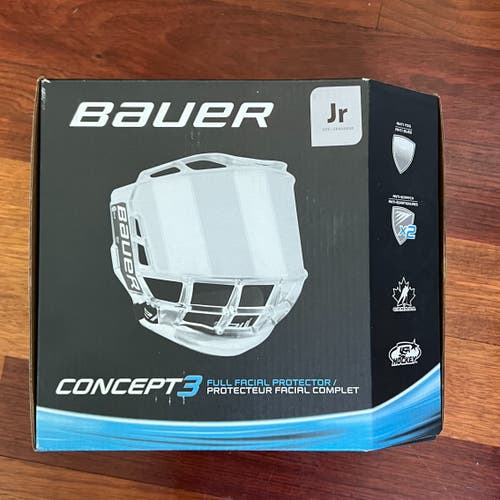 New Junior Bauer Concept 3 Full Visor