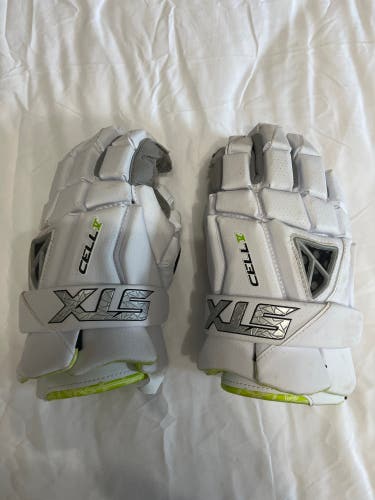 Used STX Large Cell V Lacrosse Gloves