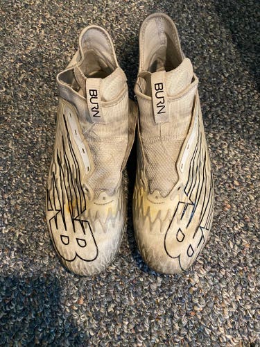 White Unisex Molded Cleats Warrior Burn