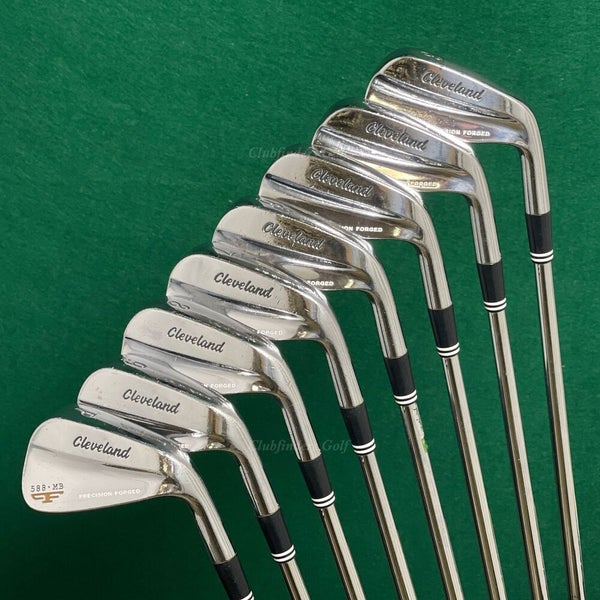 Cleveland 588 MB Precision Forged 3-PW Iron Set Dynamic Gold S300 Steel  Stiff