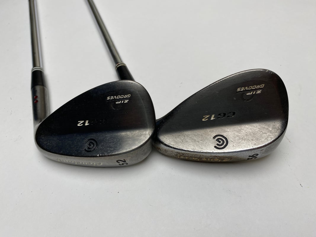 Cleveland CG12 Black Pearl Wedge Set 52* 10 | 56* 14 Traction Wedge Steel RH