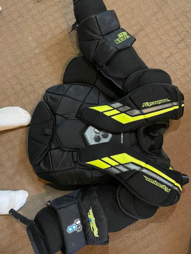 Used XL Vaughn Pro Stock Velocity VE8 Pro Goalie Chest Protector