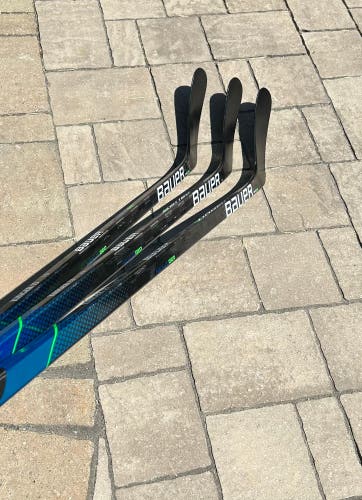 3 Left Hand Nexus Geo Hockey Sticks