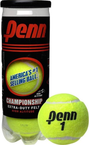 Penn Championship Extra-Duty Felt High Altitude Tennis Balls 3 pack NEW