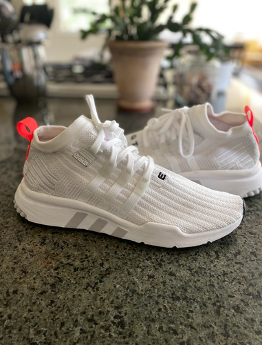 White Adult Men's New Size 11.5 (Women's 12.5) Adidas