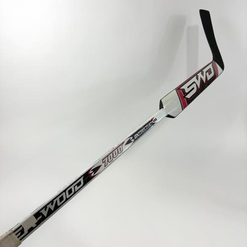 Used Regular Sherwood 7000 Extra Thin Goalie Stick | 26" Paddle | Mid Curve | A1137