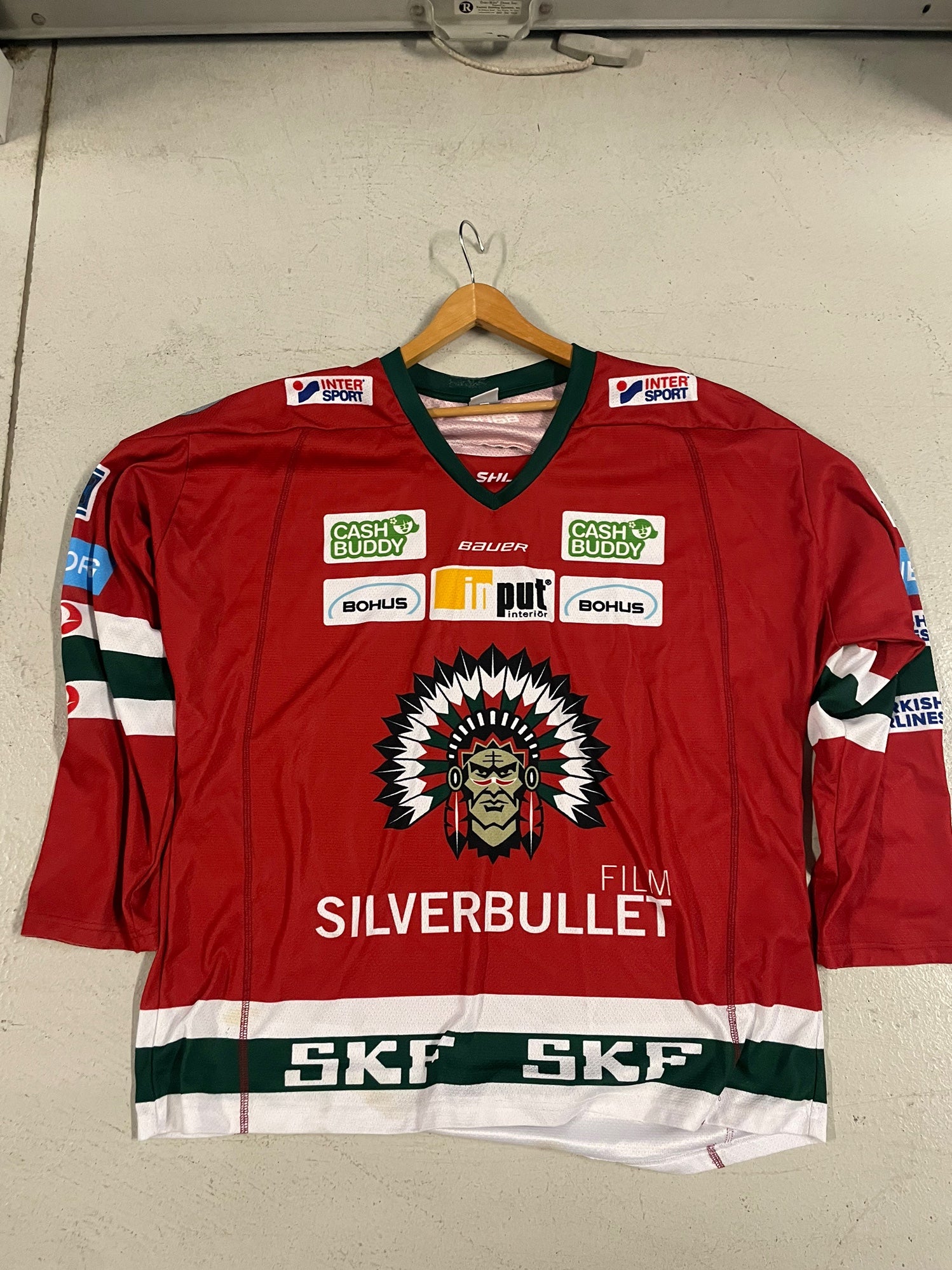 Frölunda Indians Hockey Club, Sweden team jersey, new/tag, adult sizes