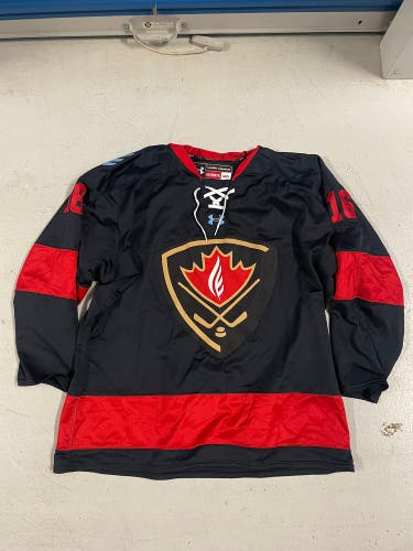 Black Used Medium Under Armour Jersey Hill Academy