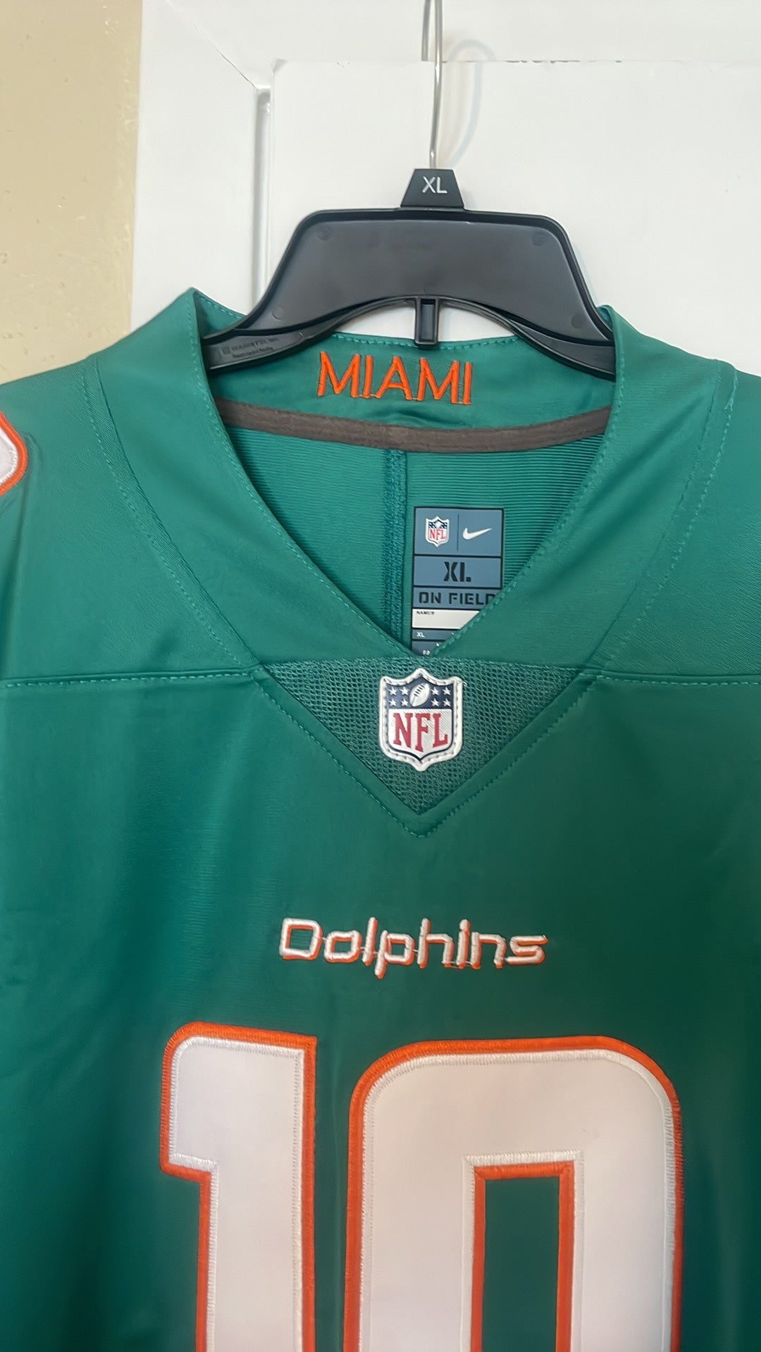 NFL Miami Dolphins Size L #10 (Tyreek Hill) Men's Game Football